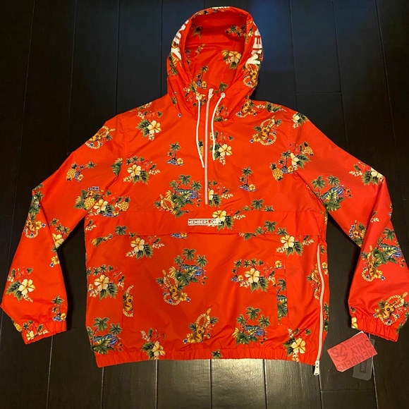 Sport Windbreaker Hawaiian Print 